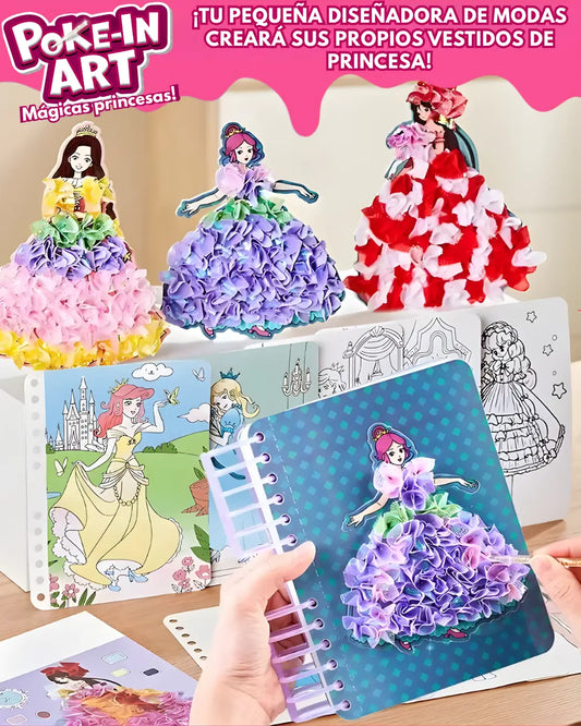 Libro de Moda Diseña y Viste tu Princesa con POKE-IN ART®